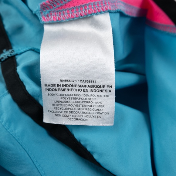 NIKE Running Tempo Dash Youth Girl's neon blue pink running short size XL - Picture 8 of 11